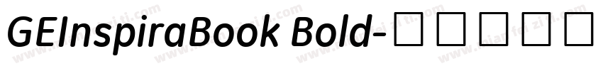 GEInspiraBook Bold字体转换